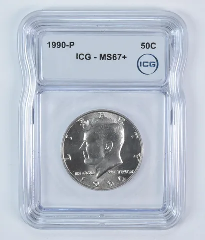 1990-P Kennedy Half Dollar MS67+ ICG
