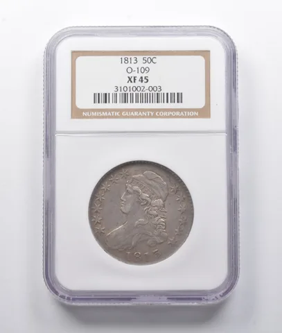 XF45 1813 Capped Bust Half Dollar O-109 NGC *7644