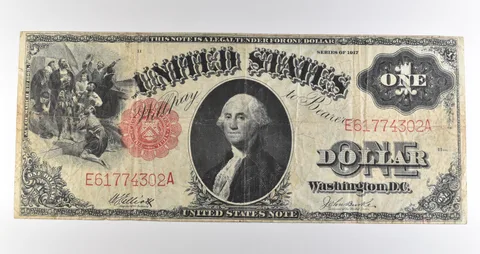 1917 $1 Legal Tender Large Note Red Seal *3559