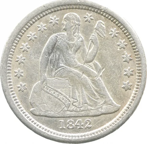 1842-O Seated Liberty Dime a9012