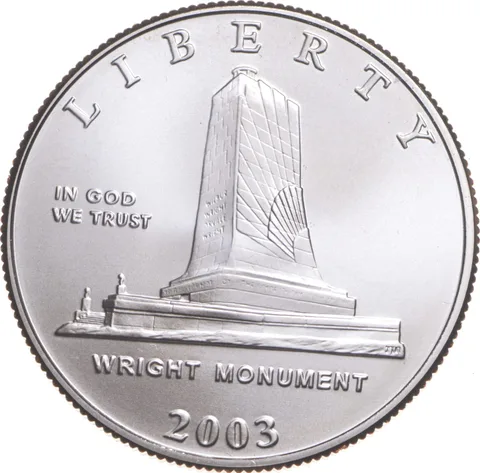 2003 Unc Wright Brothers First Flight Commemorative Half Dollar