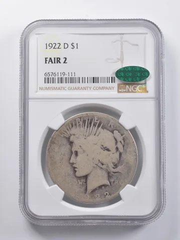 FAIR 2 1922-D Peace Silver Dollar NGC a6857