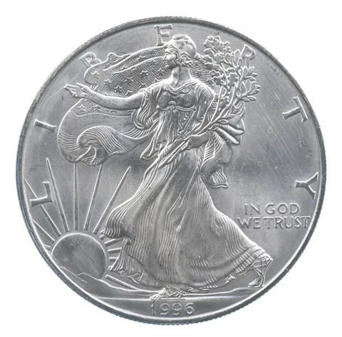 Rarest 1996 American Silver Eagle - Key Date - Rare LOW MINTAGE *697