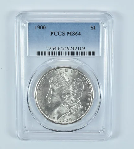 1900 Morgan Silver Dollar MS64 PCGS Blue Label