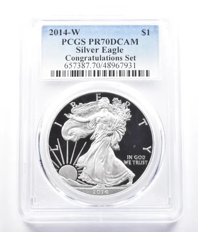 2014-W American Silver Eagle Congratulations Set PR70 DCAM PCGS