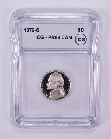 1972-S Jefferson Nickel PR69 CAM ICG