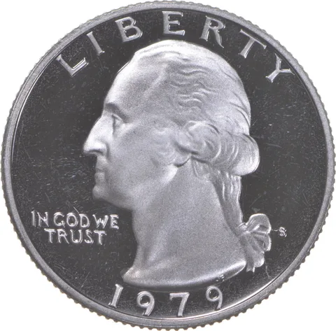 1979-S Washington Quarter TYPE 2 CLAD Proof