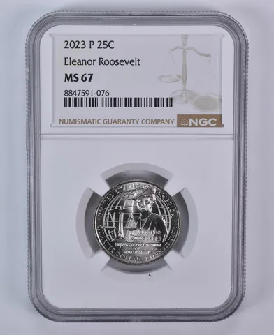2023-P American Women Quarter Eleanor Roosevelt MS67 NGC