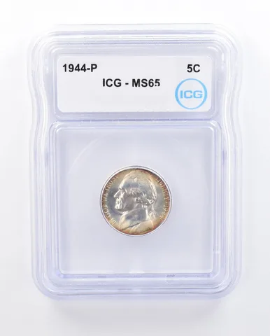 1944-P Jefferson Nickel MS65 ICG Awesome Tone *5016