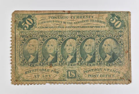 1862 50 Cents Postage Currency Fractional *3969