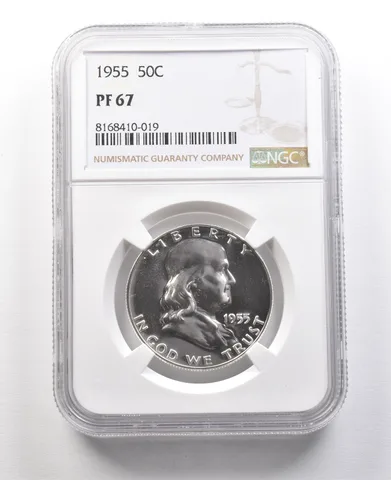 1955 Franklin Half Dollar PF67 NGC Great Contrast *8947