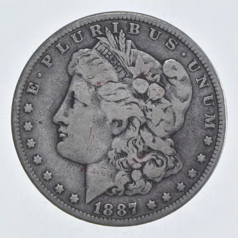 Early - 1887 Morgan Silver Dollar - 90% US Coin *160