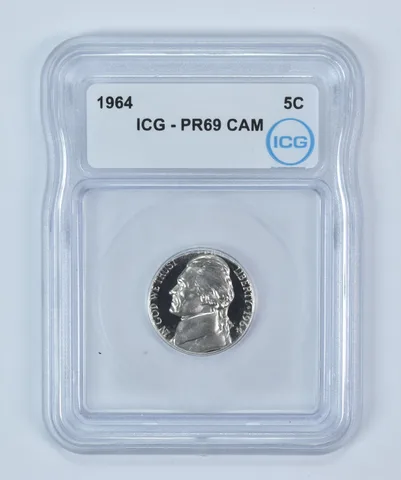 1964 Jefferson Nickel PR69 CAM ICG