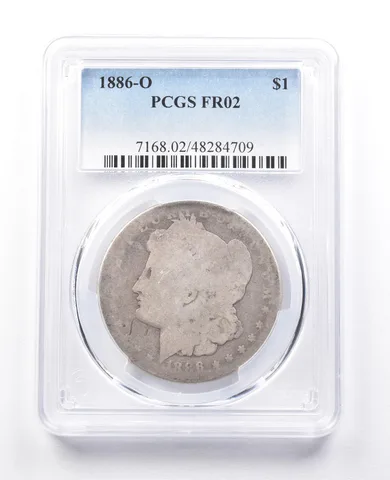FR02 1886-O Morgan Silver Dollar PCGS Low Ball a3819