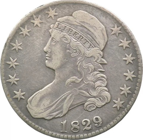 1829/7 Capped Bust Half Dollar a0674