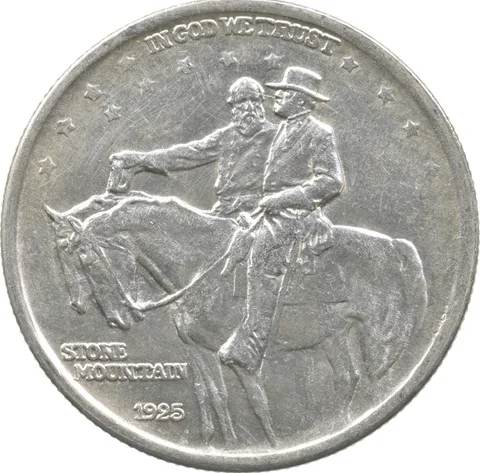 1925 Stone Mountain Commemorative Half Dollar a7349