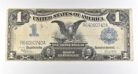 1899 $1 Silver Certificate Large Note Blue Seal *2853