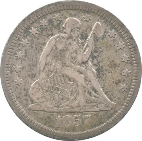1857 Seated Liberty Quarter *8315
