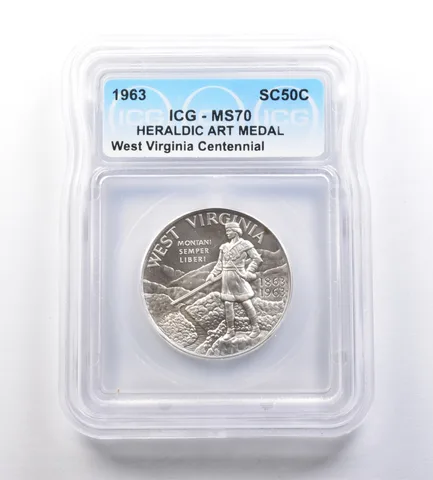 1963 So-Called Half Dollar West Virginia Centennial MS70 ICG *7150