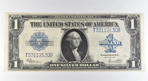 1923 $1 Silver Certificate Large Note Blue Seal Fr#237 a0535