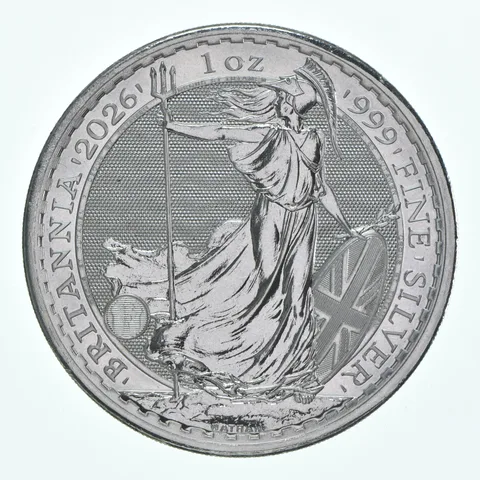 2026 Great Britain 2 Pounds Silver Britannia 1 Oz Silver