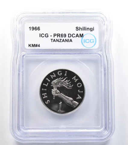 1966 Tanzania Shilingi KM#4 PR69 DCAM ICG *8021