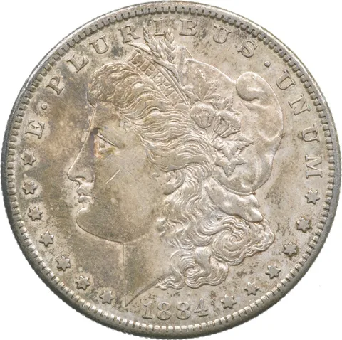 1884-S Morgan Silver Dollar a3571