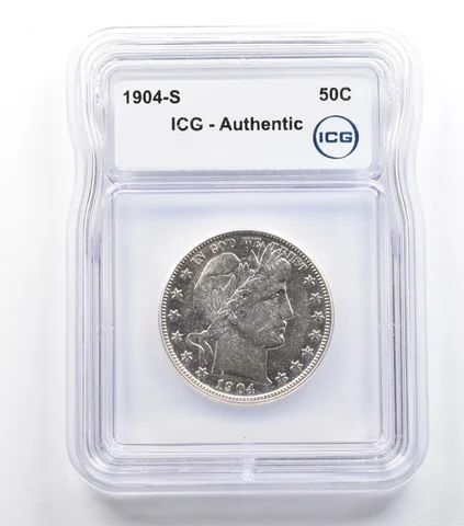 1904-S Barber Half Dollar Authentic ICG *9314
