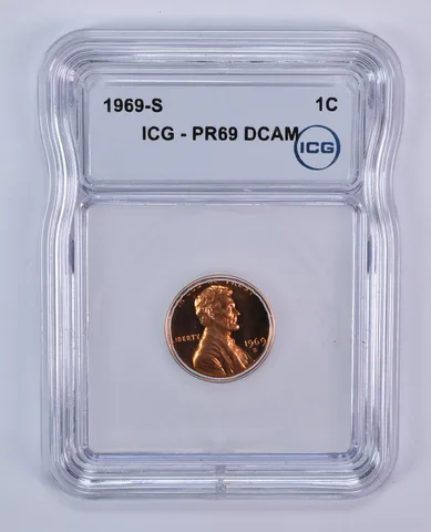 1969-S Lincoln Memorial Cent PR69 DCAM ICG