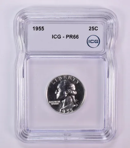 1955 Washington Quarter PR66 ICG