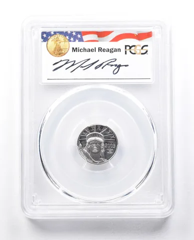 2003-W $10 American Platinum Eagle Michael Reagan PR69 DCAM PCGS *1809