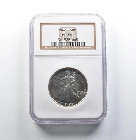 PF66 1942 Walking Liberty Half Dollar NGC a2783