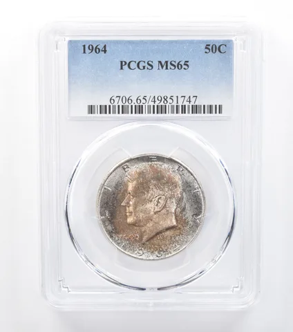 1964 Kennedy Half Dollar MS65 PCGS Beautiful Tone *7776