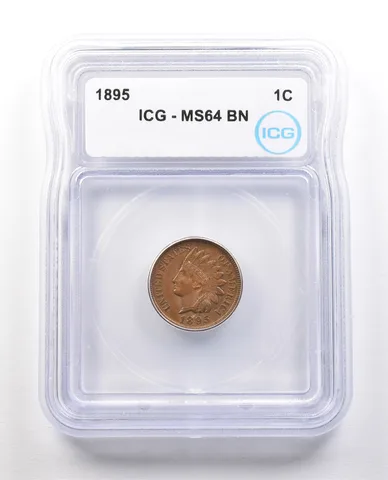 1895 Indian Head Cent MS64 BN ICG *1440