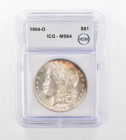 1904-O Morgan Silver Dollar MS64 ICG Peripheral Tone *0995