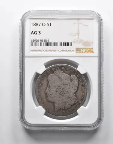 AG3 1887-O Morgan Silver Dollar NGC Lowball Low Ball Pocket Piece *9118