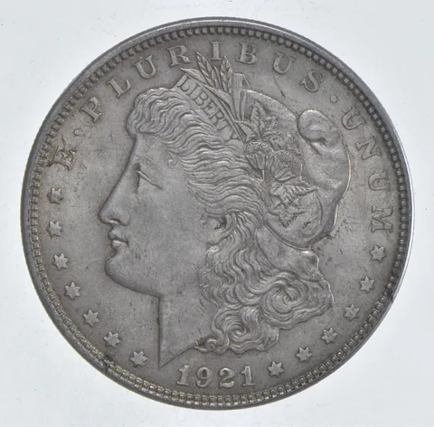 1921 Morgan Silver Dollar - Last Year Issue 90% $1 Bullion *533