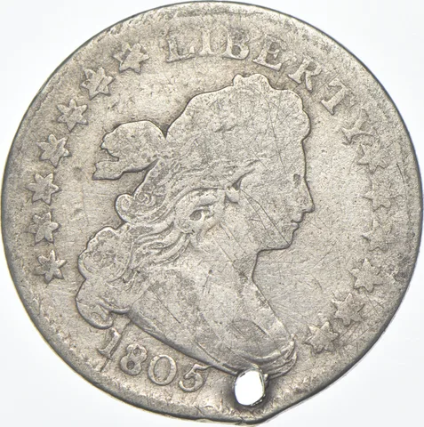 1805 Draped Bust Dime *7841