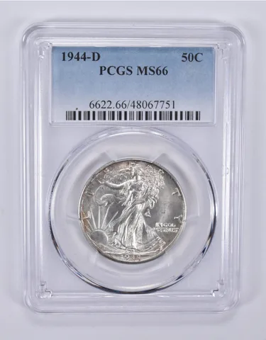 1944-D Walking Liberty Half Dollar MS66 PCGS a9221