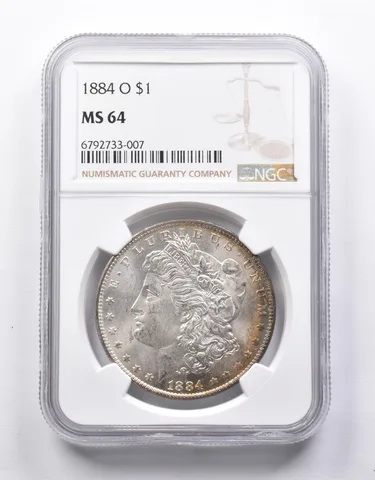 MS64 1884-O Morgan Silver Dollar NGC a6745