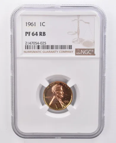 1961 Lincoln Memorial Cent PF64 RB NGC Beautiful Tone *0101