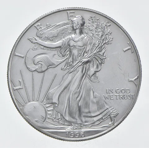 Rarest 1996 American Silver Eagle - Key Date - Rare LOW MINTAGE *356