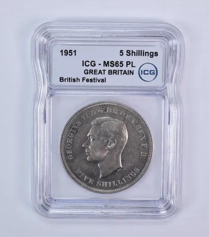 1951 Great Britain 5 Shillings British Festival MS65 PL ICG *7952