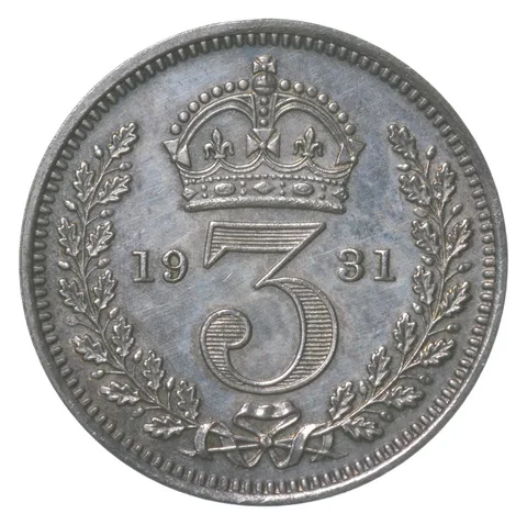 1931 Great Britain 3 Pence Maundy a8420