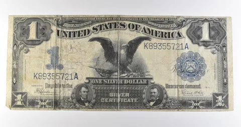 1899 $1 Silver Certificate Large Note Blue Seal *3615