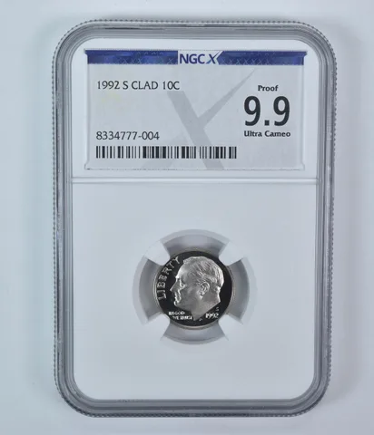 1992-S Roosevelt Dime CLAD Proof 9.9 UCAM NGC X NGCX