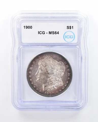 1900 Morgan Silver Dollar MS64 ICG Beautiful Tone a3707