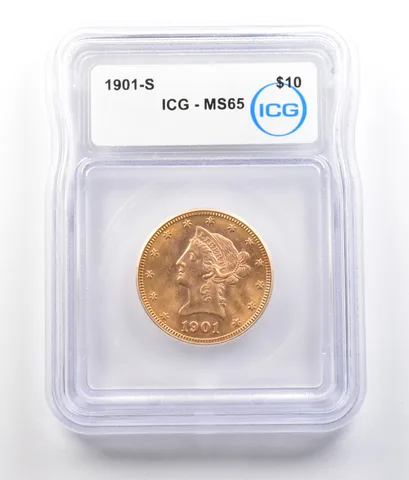 1901-S $10 Liberty Head Gold Eagle MS65 ICG *0771