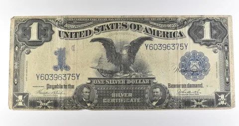 1899 $1 Silver Certificate Large Note Blue Seal *3609