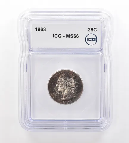 1963 Washington Quarter MS66 ICG Beautiful Tone *7514